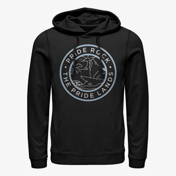 Queens Disney The Lion King - Pride Rock Badge Unisex Hoodie Black
