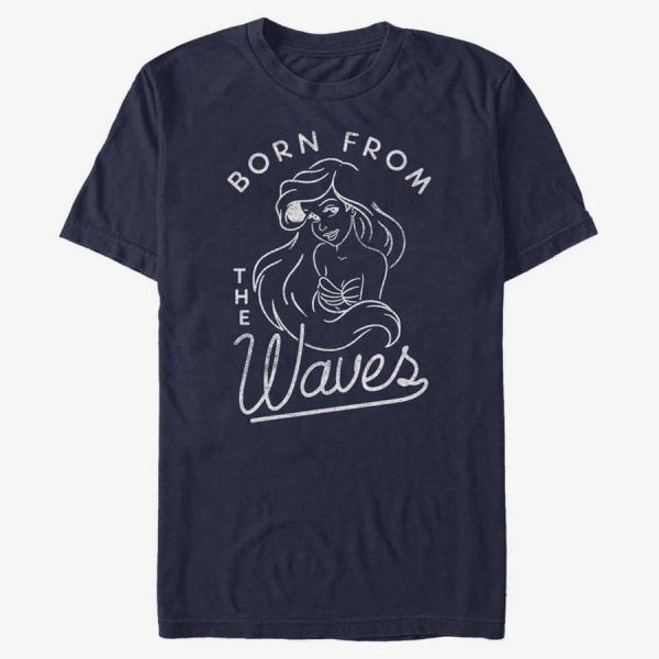 Queens Disney The Little Mermaid - Ariel Waves Unisex T-Shirt Navy Blue