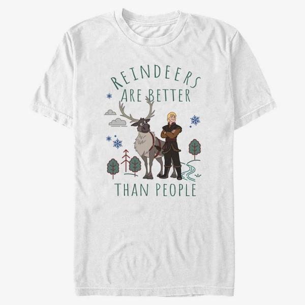 Tričko Merch Disney Frozen 2 - Better Reindeers Unisex T-Shirt White S