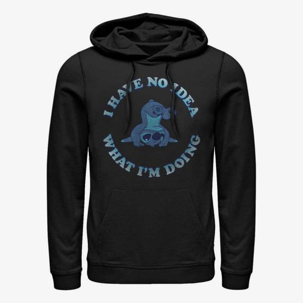 Queens Disney Lilo & Stitch - No Idea Unisex Hoodie Black