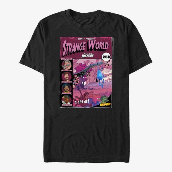 Tričko Merch Disney Strange World - Strange Adventures Unisex T-Shirt Black L