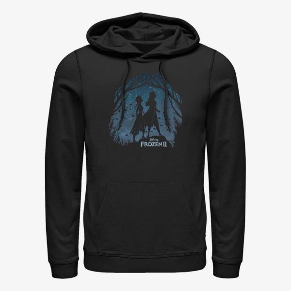 Mikina Merch Disney Frozen 2 - FROZEN2 SCENERY Unisex Hoodie Black S