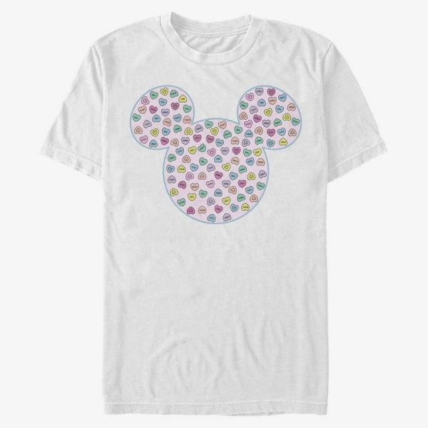 Tričko Merch Disney Classic Mickey - Mickey Candy Ears Unisex T-Shirt White M