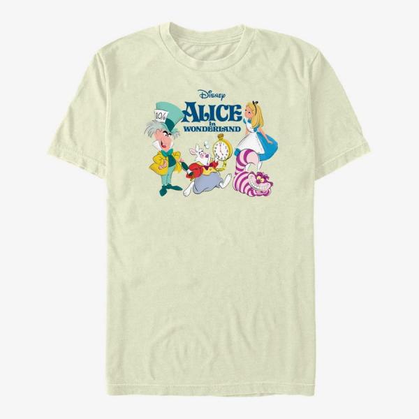 Tričko Merch Disney Alice In Wonderland - ALICE AND FRIENDS - DSAX03DGSE Unisex T-Shirt Natural S