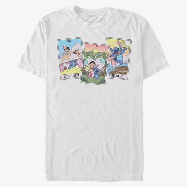 Tričko Merch Disney Lilo & Stitch - LILO STITCH TAROT Unisex T-Shirt White L