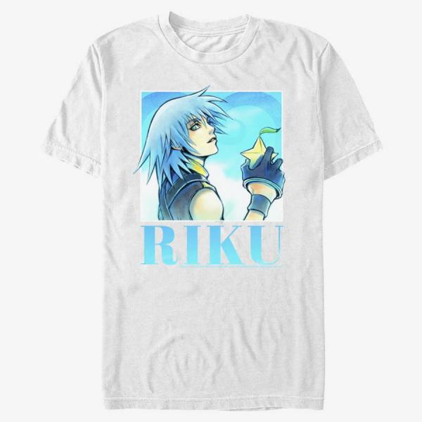 Tričko Merch Disney Kingdom Hearts - Riku Heart Throb Unisex T-Shirt White XXL