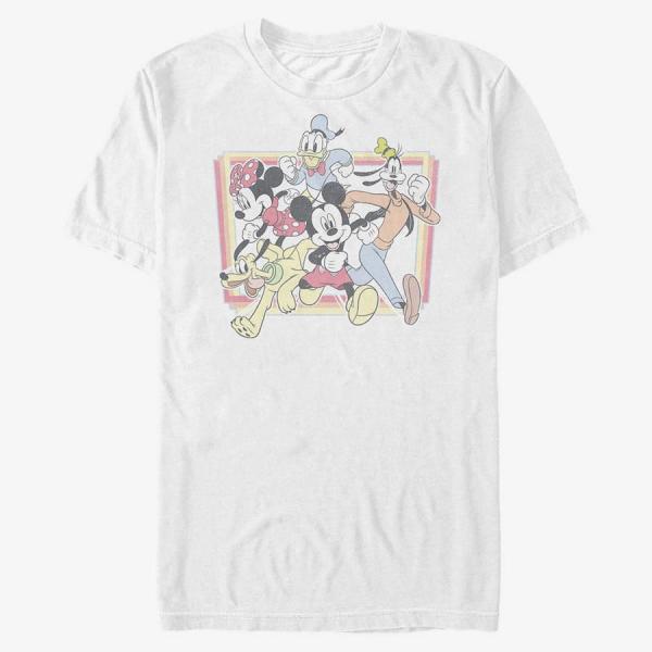 Tričko Merch Disney Classic Mickey - Break Out Unisex T-Shirt White XXXL