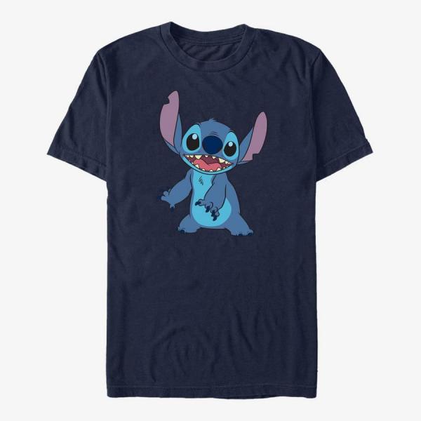 Tričko Merch Disney Lilo & Stitch - Basic Stitch Unisex T-Shirt Navy Blue S