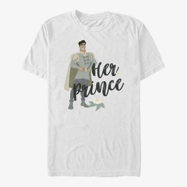 Tričko Merch Disney The Princess & The Frog - Her Naveen Unisex T-Shirt White M