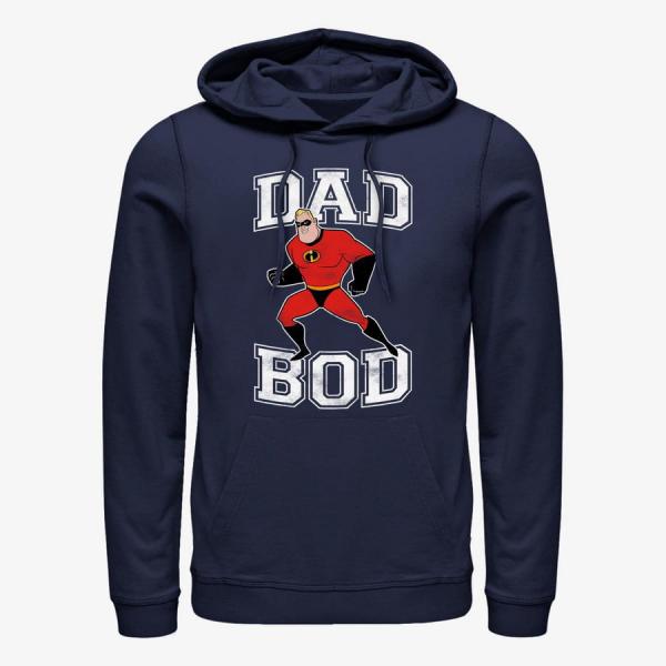 Mikina Merch Disney Incredibles - Dad Bod Unisex Hoodie Navy Blue S