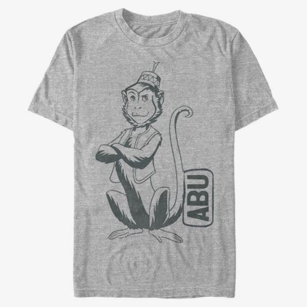 Tričko Merch Disney Aladdin: Live Action - Abu Side Kick Pocket Unisex T-Shirt Heather Grey L