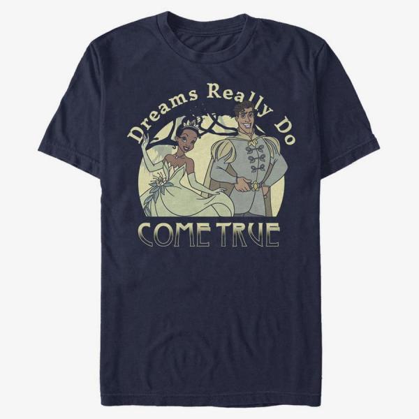 Queens Disney The Princess & The Frog - Dreams Do Come True Unisex T-Shirt Navy Blue