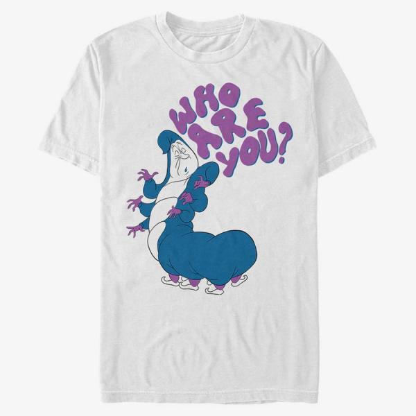 Queens Disney Alice in Wonderland - Who Are You Unisex T-Shirt White