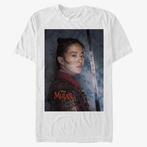 Tričko Merch Disney Mulan - Live Mulan Unisex T-Shirt White XXXL