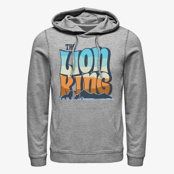 Mikina Merch Disney The Lion King - Groovy Walks Unisex Hoodie Heather Grey S