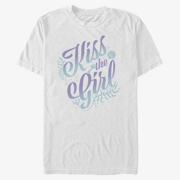Tričko Merch Disney The Little Mermaid - Kiss The Girl Unisex T-Shirt White L
