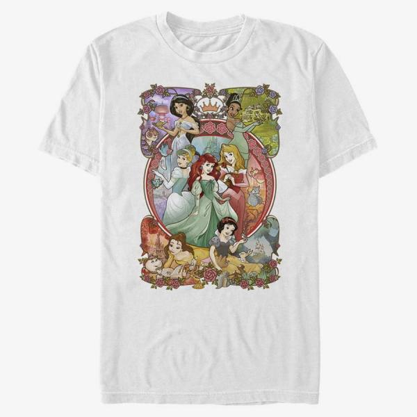 Queens Disney Princesses - Princess Power Unisex T-Shirt White