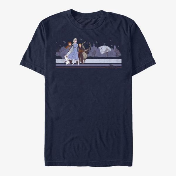 Queens Disney Frozen 2 - F2 Group Unisex T-Shirt Navy Blue