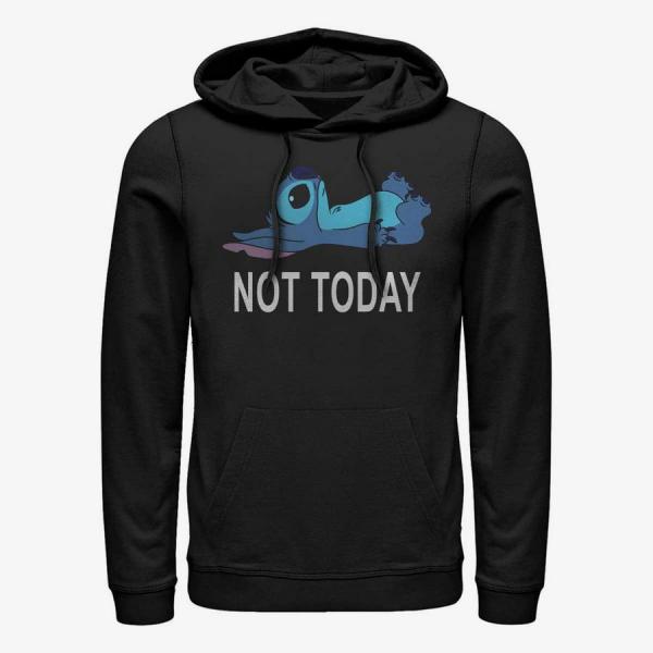 Queens Disney Lilo & Stitch - Not Today Unisex Hoodie Black