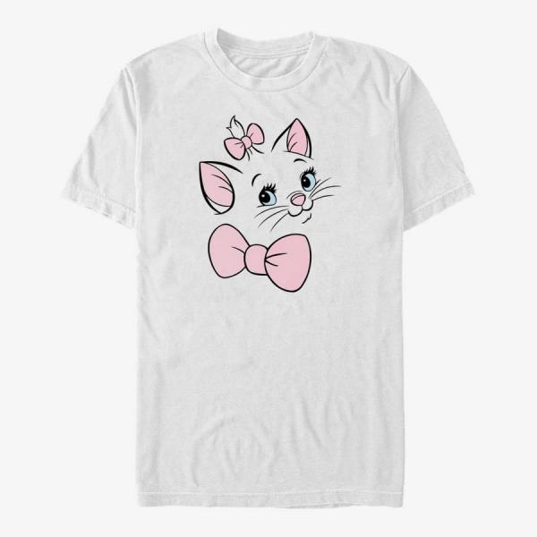 Tričko Merch Disney The Aristocats - Marie Big Face Unisex T-Shirt White L