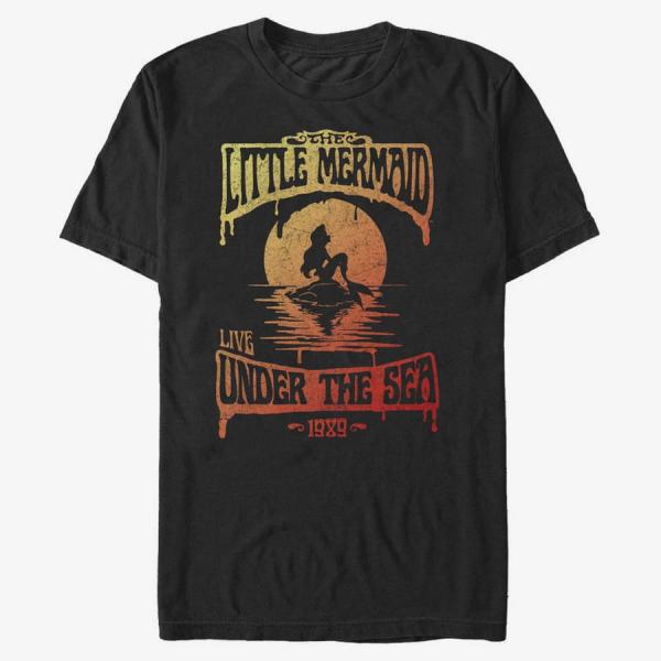 Tričko Merch Disney The Little Mermaid - Ariel Hombre Unisex T-Shirt Black S