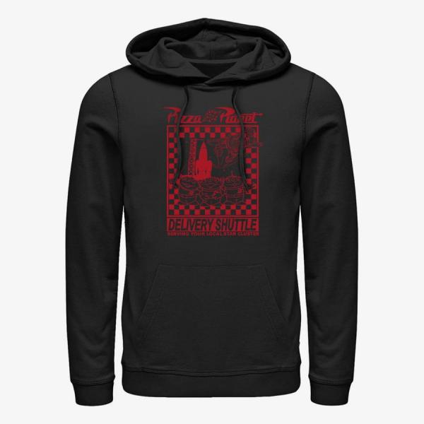 Queens Disney Toy Story 1-3 - Pizza Planet Delivery Unisex Hoodie Black