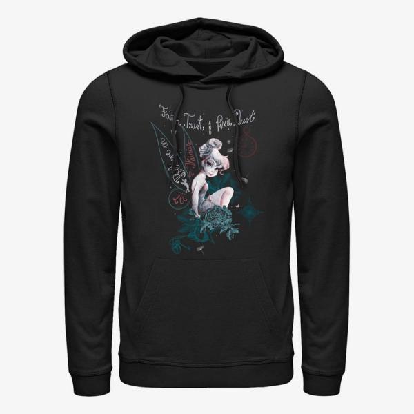 Mikina Merch Disney Peter Pan - Tink in Fairy Land Unisex Hoodie Black L