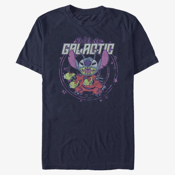 Queens Disney Lilo & Stitch - Spaced Dads Unisex T-Shirt Navy Blue