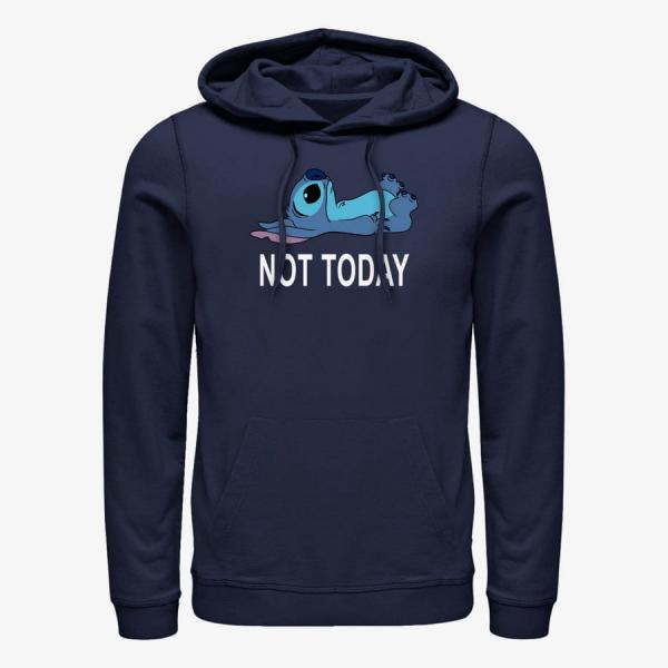 Mikina Merch Disney Lilo & Stitch - Not Today Unisex Hoodie Navy Blue XXL