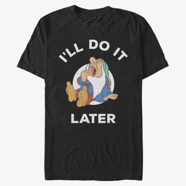 Queens Disney Snow White - Do It Later Unisex T-Shirt Black
