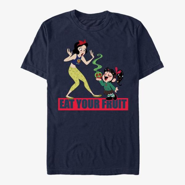 Tričko Merch Disney Wreck-It Ralph 2 - Apple a Day Unisex T-Shirt Navy Blue XXXL