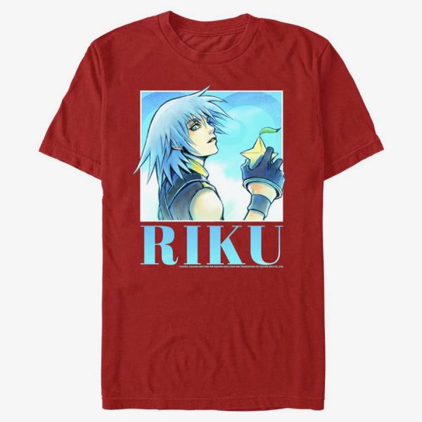 Queens Disney Kingdom Hearts - Riku Heart Throb Unisex T-Shirt Red