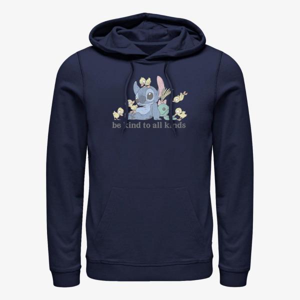 Queens Disney Lilo & Stitch - Kind To All Kinds Unisex Hoodie Navy Blue