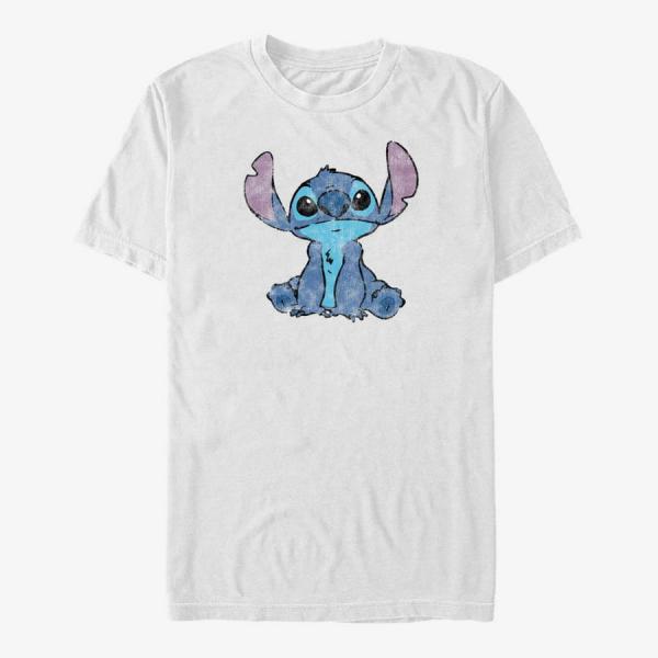 Queens Disney Lilo & Stitch - Simply Stitch Unisex T-Shirt White