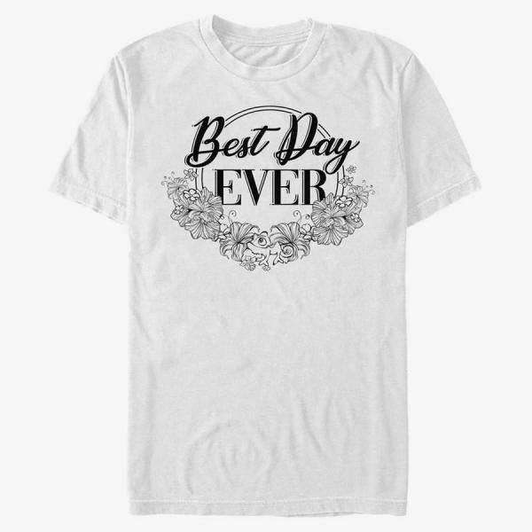Tričko Merch Disney Tangled - Best Day Ever Unisex T-Shirt White XL