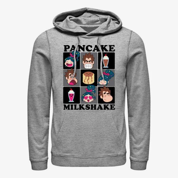 Mikina Merch Disney Wreck-It Ralph 2 - Milkshake Squared Unisex Hoodie Heather Grey M