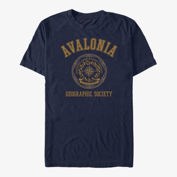 Tričko Merch Disney Strange World - Geographic Society Unisex T-Shirt Navy Blue XXXL