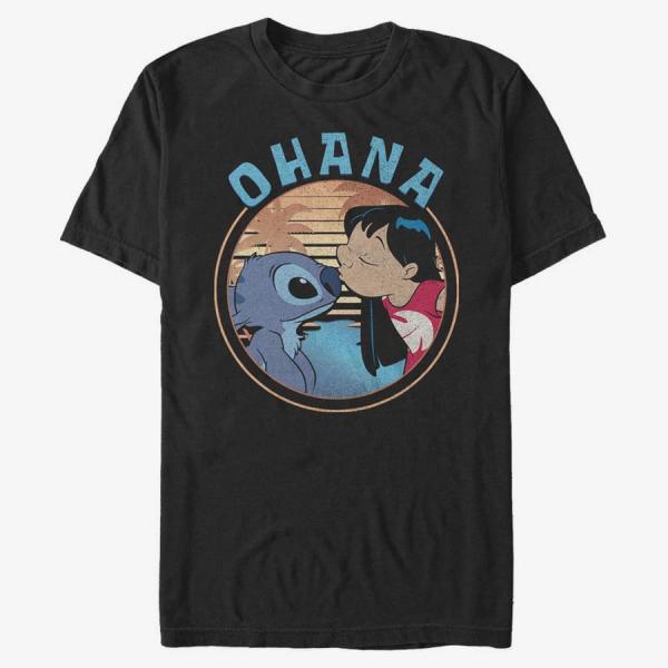 Queens Disney Lilo & Stitch - Lilo And Stitch Ohana Unisex T-Shirt Black