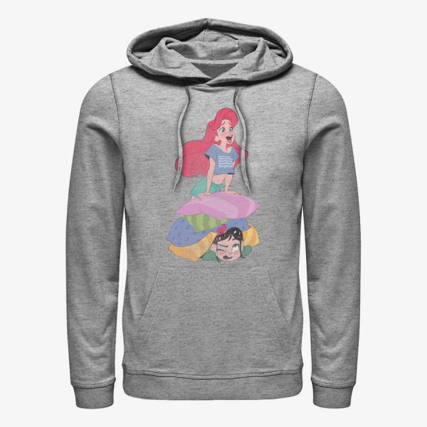Queens Disney Wreck-It Ralph 2 - Signing Ariel Unisex Hoodie Heather Grey