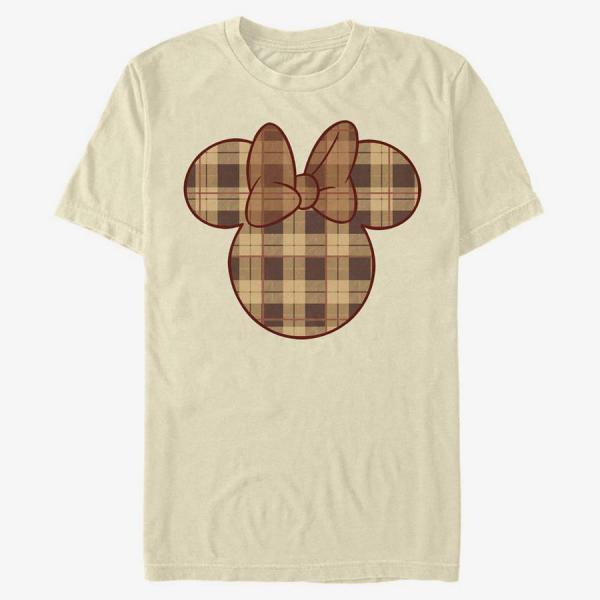 Tričko Merch Disney Classic Mickey - Fall Plaid Minnie Unisex T-Shirt Natural M
