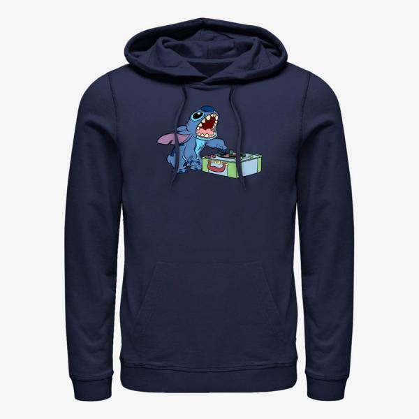 Queens Disney Lilo & Stitch - DJ Stitch Unisex Hoodie Navy Blue
