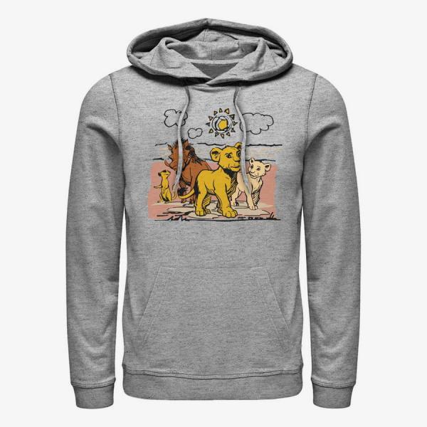 Mikina Merch Disney The Lion King: Live Action - Hakuna Group Unisex Hoodie Heather Grey M