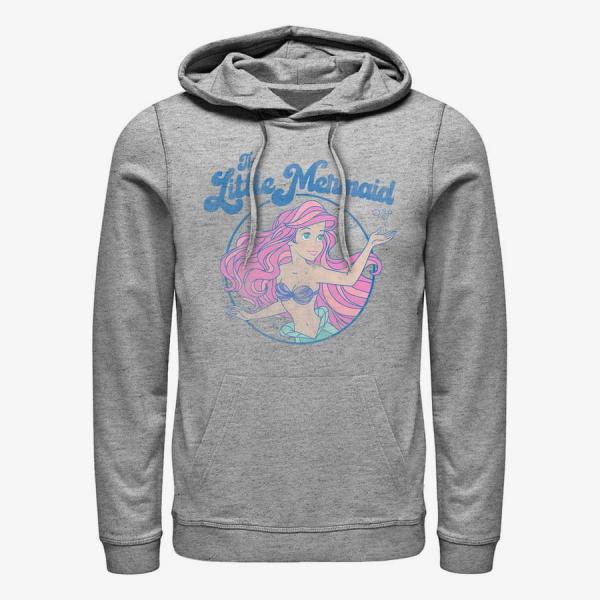 Queens Disney The Little Mermaid - FADED ARIEL Unisex Hoodie Heather Grey