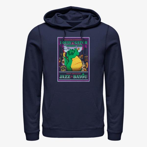 Queens Disney The Princess & The Frog - Rockadile Unisex Hoodie Navy Blue