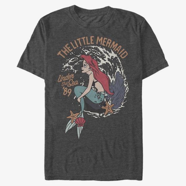 Tričko Merch Disney The Little Mermaid - VINTAGE Unisex T-Shirt Dark Heather Grey XXXL