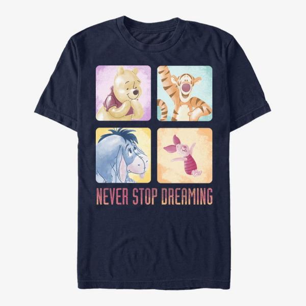 Tričko Merch Disney Winnie the Pooh - Pooh Squad Unisex T-Shirt Navy Blue L