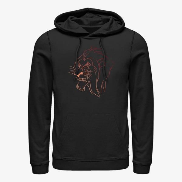 Mikina Merch Disney Villains - Scar Line Unisex Hoodie Black XL