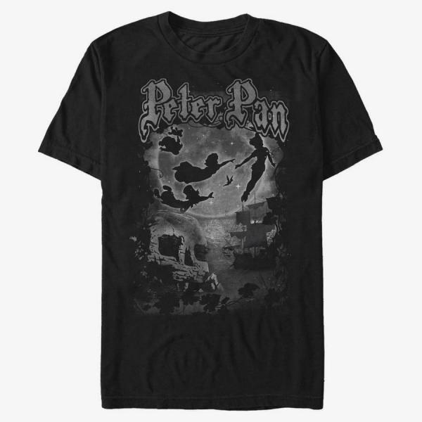 Tričko Merch Disney Peter Pan - Dark Cover Unisex T-Shirt Black S