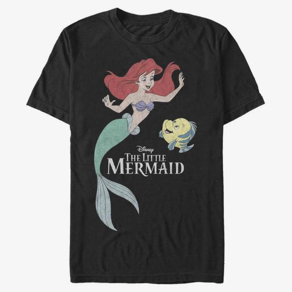 Tričko Merch Disney The Little Mermaid - Mermaid Friends Unisex T-Shirt Black L