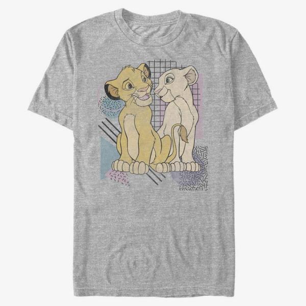 Queens Disney The Lion King - Lion King Nostalgia Unisex T-Shirt Heather Grey